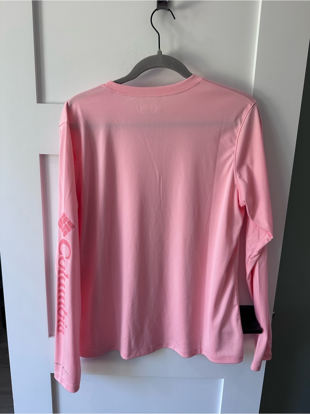 Columbia Women's Tidal Tee PFG Long Sleeve - UPF 50 Omni Shade Large Tiki Pink